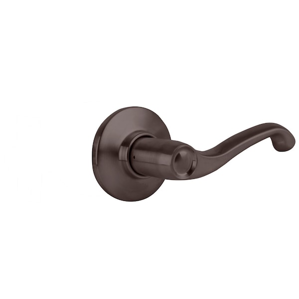 Schlage Grade 2 Tubular Lock, Single Dummy Trim Function, Non-Keyed, Flair Lever, Oil-Rubbed Bronze Finish, S170 FLA 613 RH - main